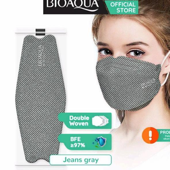 Promo Bioaqua Maskermedis Disposable Face Mask 3Ply Masker Kesehatan Evo - Jeans Gray