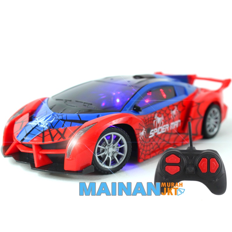 MAINANKEI MAINAN ANAK MURAH RC MOBIL AVENGERS  SPIDERMAN 333D-3 MOBIL REMOTE AVENGERS 1:18