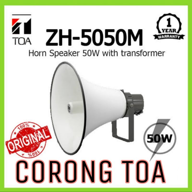 Corong Toa Horn Speaker ZH - 5050M - AS Speaker Corong Matching 50 Watt Garansi Resmi PT TOA