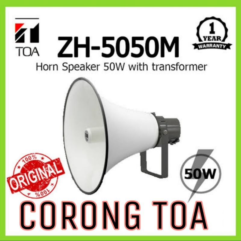 Corong Toa Horn Speaker ZH - 5050M - AS Speaker Corong Matching 50 Watt Garansi Resmi PT TOA