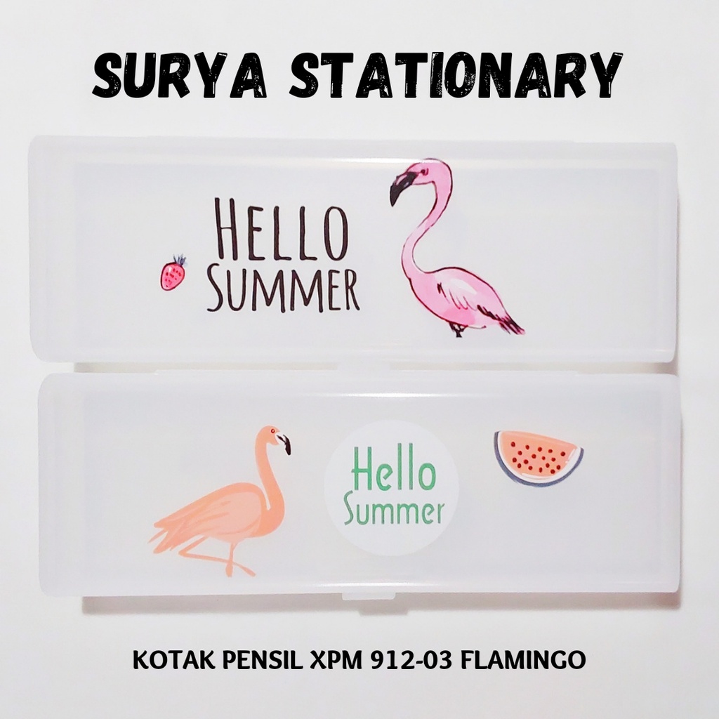 

(PCS) KOTAK PENSIL PLASTIK XPM 912-03 FLAMINGO / KOTAK PENSIL XPM 912-03 /KOTAK PENSIL