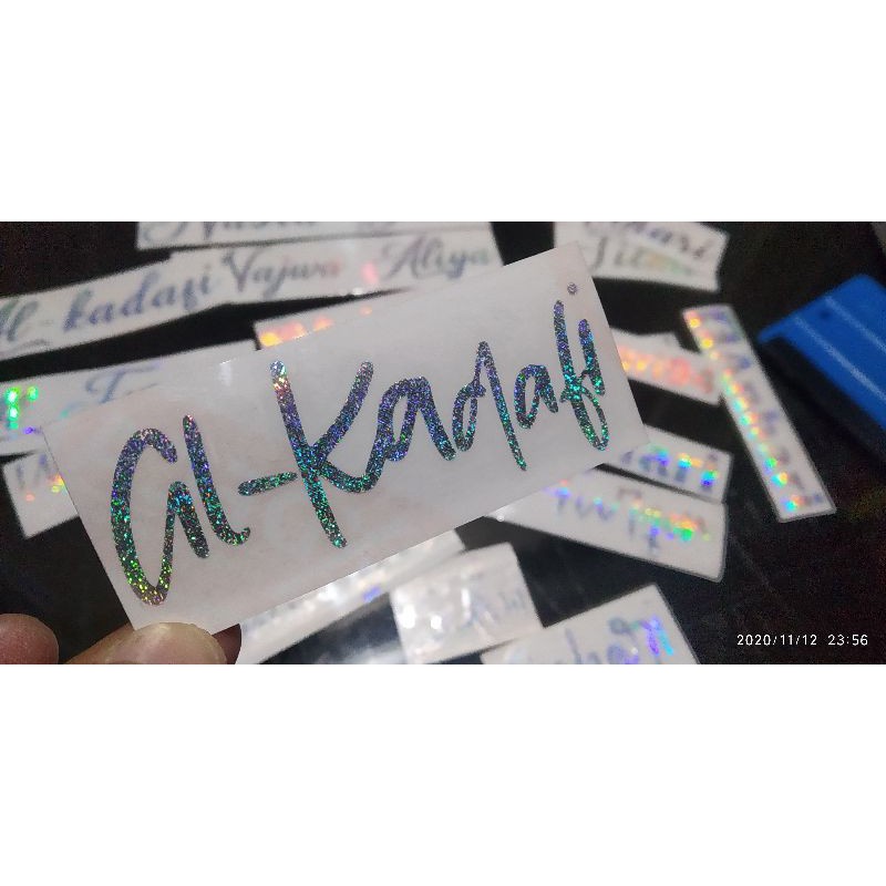 

STICKER NAMA CUSTOM HOLOGRAM GALAXY LASER TERMURAH