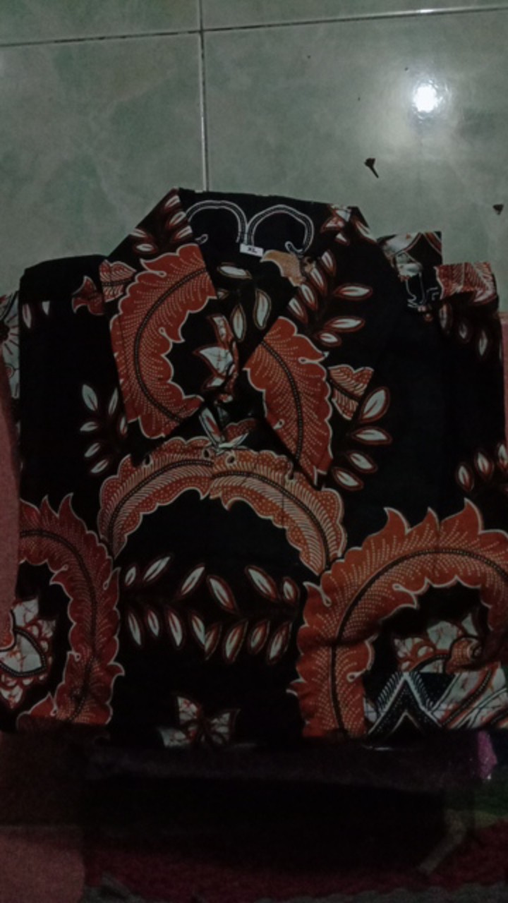 Batik Couple Pinguin Brokat Ori Ndoro Jawi Nagaya Pendek