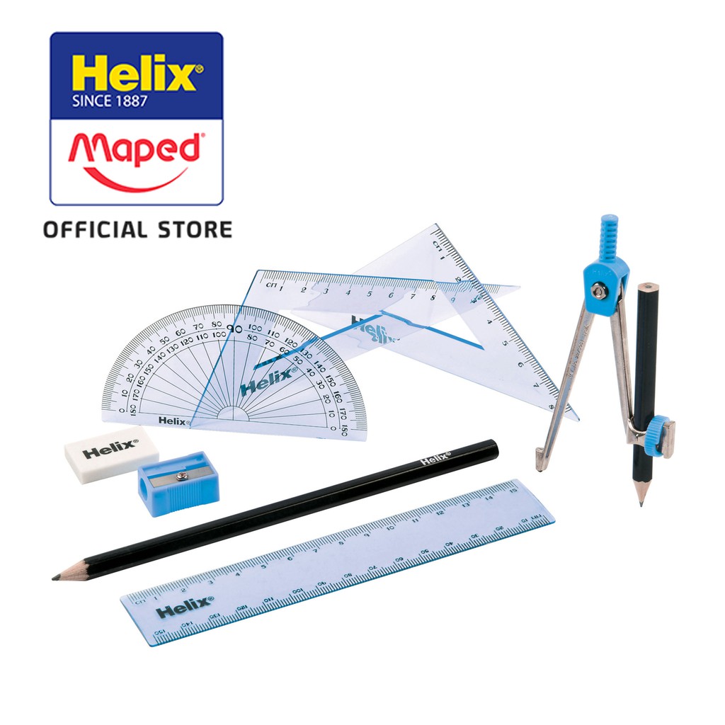 

Helix Maths Set Cool Curves 9 Pcs Asscol