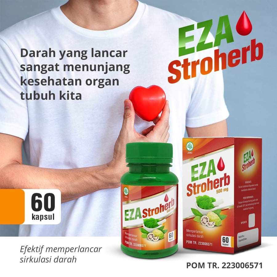 Memperlancar Sirkulasi Aliran Darah Eza 60 Kapsul | Eza Stroherb