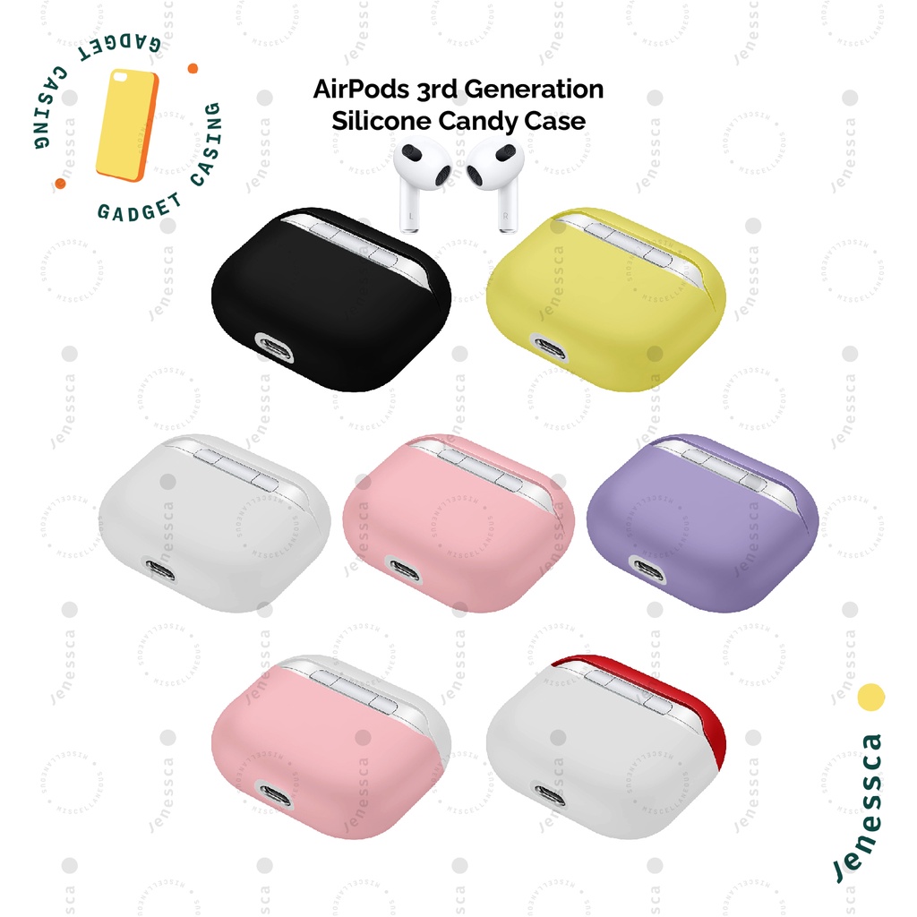 CASING Airpods Gen 3 Silicone Casing Airpods 3 Case Candy Silicone Premium