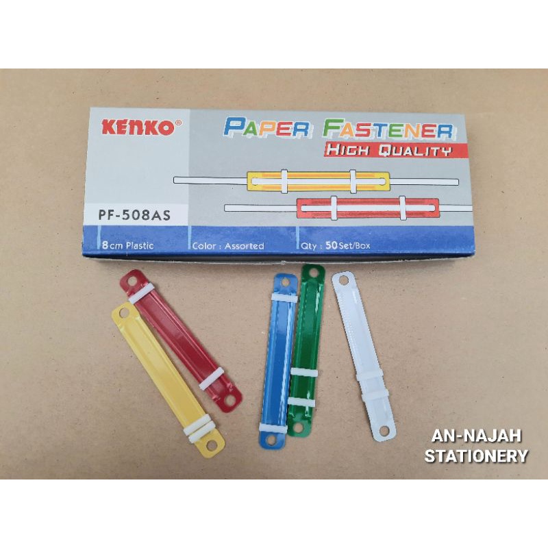 

PAPER FASTENER / ACCO KENKO WARNA PF-508AS 1KOTAK (50PCS)