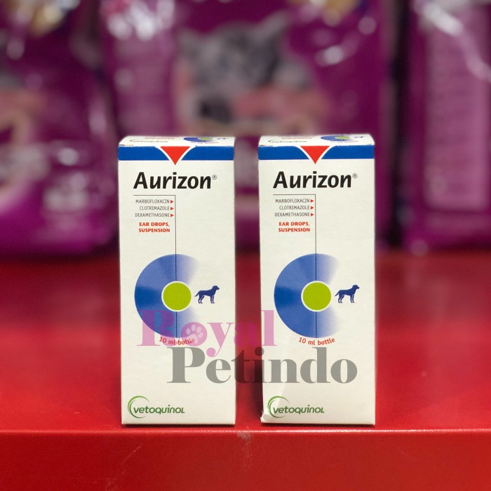 Obat Anjing - Aurizon Vetoquinol Ear Drops Obat Tetes Telinga Anjing 10Ml
