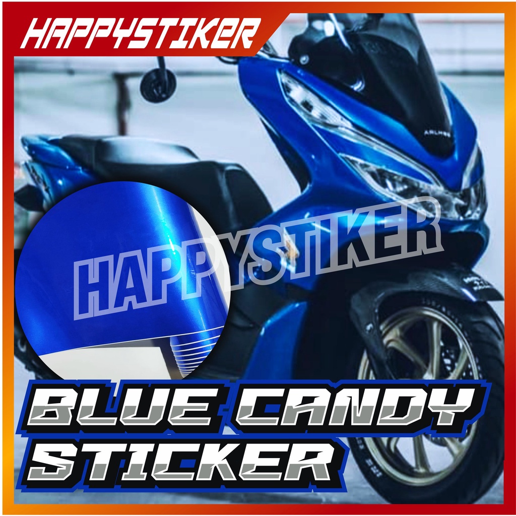 Sticker Skotlet Biru Metalik Sticker Skotlet Biru Candy