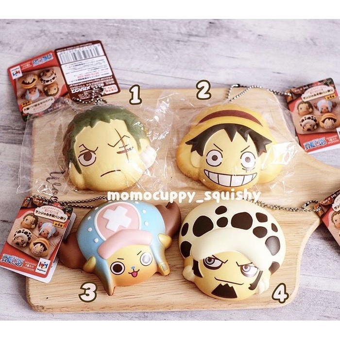 PROMO SQUISHY LICENSED one piece squishy bun ORIGINAL JAPAN