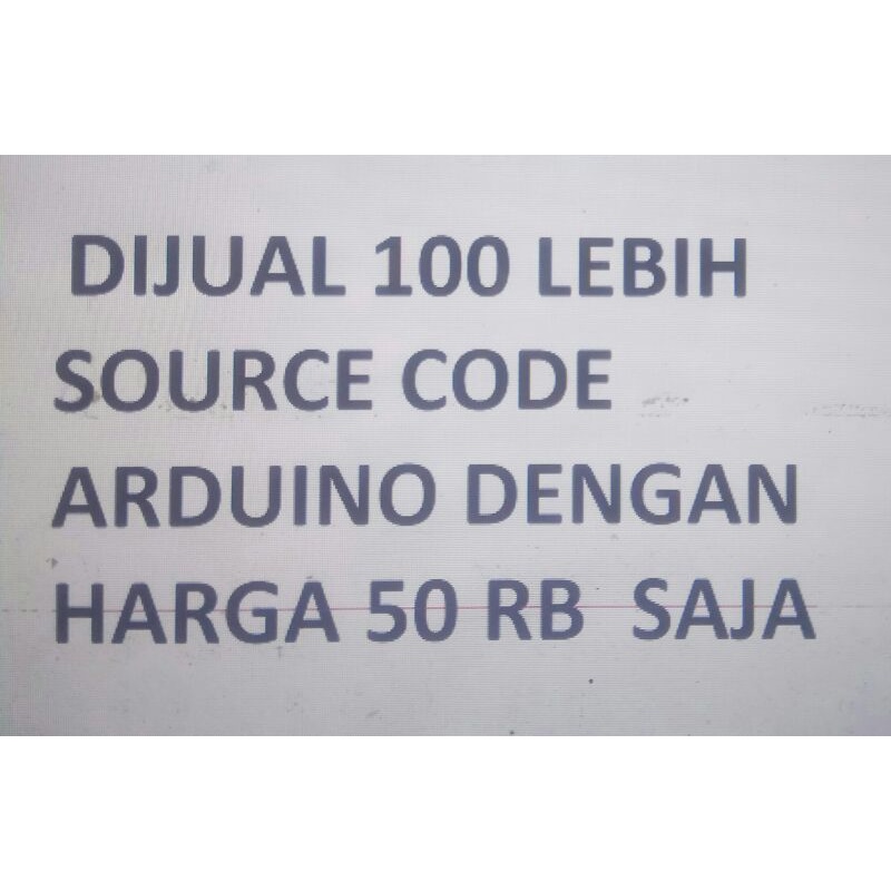 100 lebih source code arduino