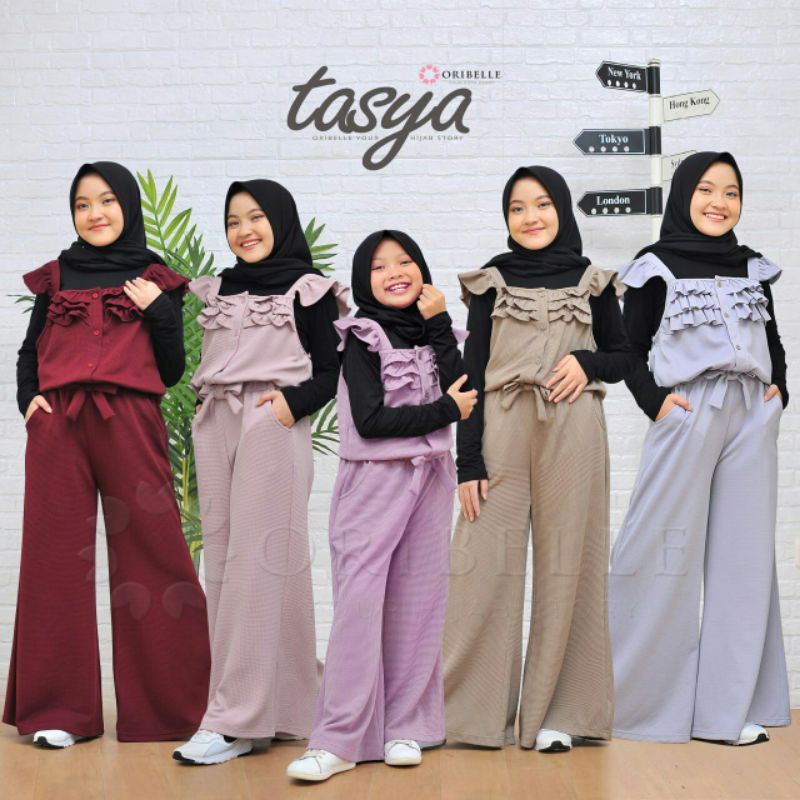 JUMPSUIT TASYA ORIBELLE || SET HIJAB &amp; INNER