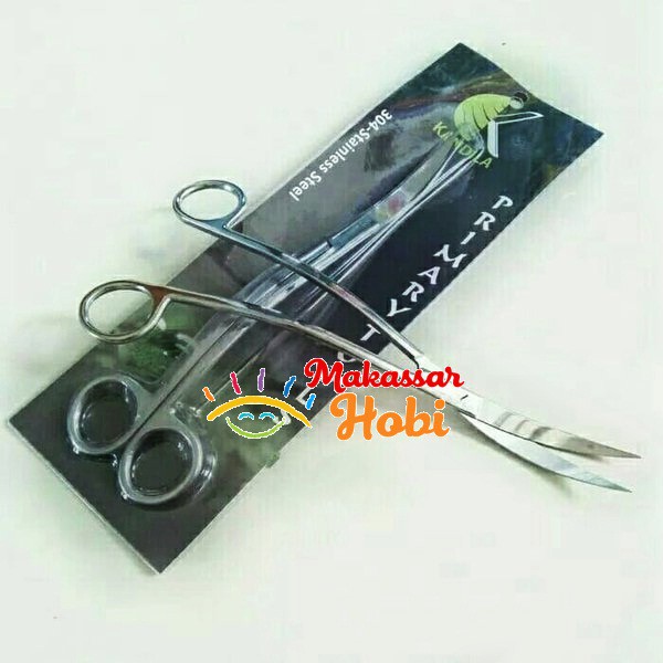 Gunting Bengkok Aquascape Gelombang Ombak KANDILA Scissors Wave 27cm