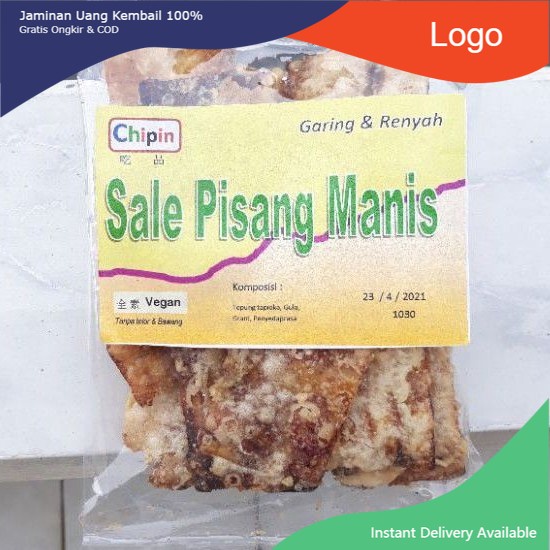 

Keripik - Kripik Sale Pisang Manis Snack Vegan & Vegetarian