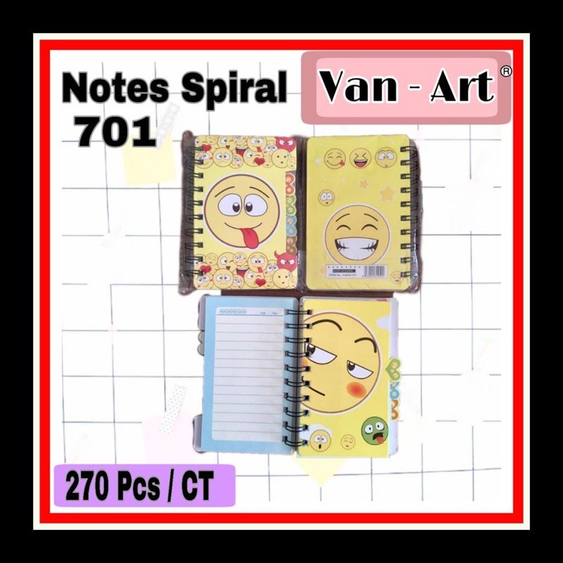 

Notes Spiral 701 EMOTICON SMILE KUNING