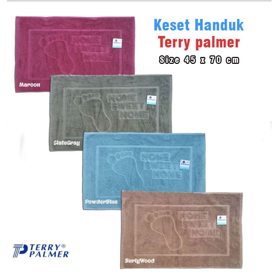 Terry Palmer Keset Handuk Premium 45 x 70 cm - Motif KAKI /Keset kamar mandi/keset rumah