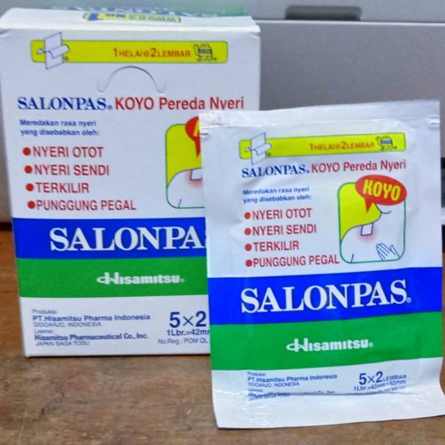 Salonpas koyo hijau  5 x 2 dan 12 x 1  termurah original