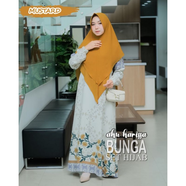 Humaira Set Syari By Aku Karissa / Set Hijab Original AkuKarissa /Bunga Set Aku Karissa/Gamis Montan