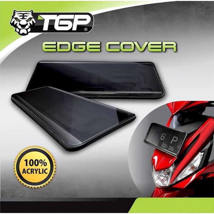 Dudukan / Cover Plat Nomor / Tutup Plat Nomer Motor TGP EDGE COVER New Model