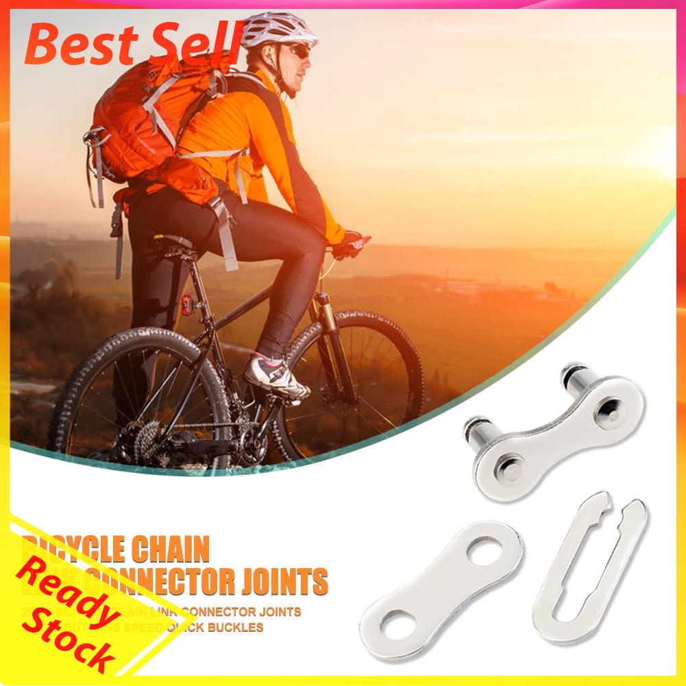 2pcs Bicycle Chain Link Connector Joints Magic Buttons Speed Quick Buckles