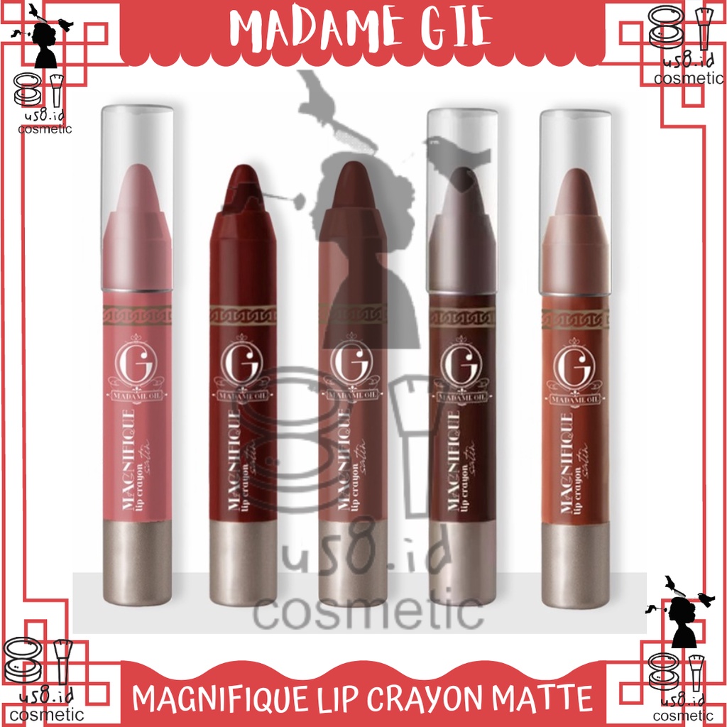 MADAME GIE Magnifique Lip Crayon Matte / Satin  Lipstick || Madam Gie Lipcream