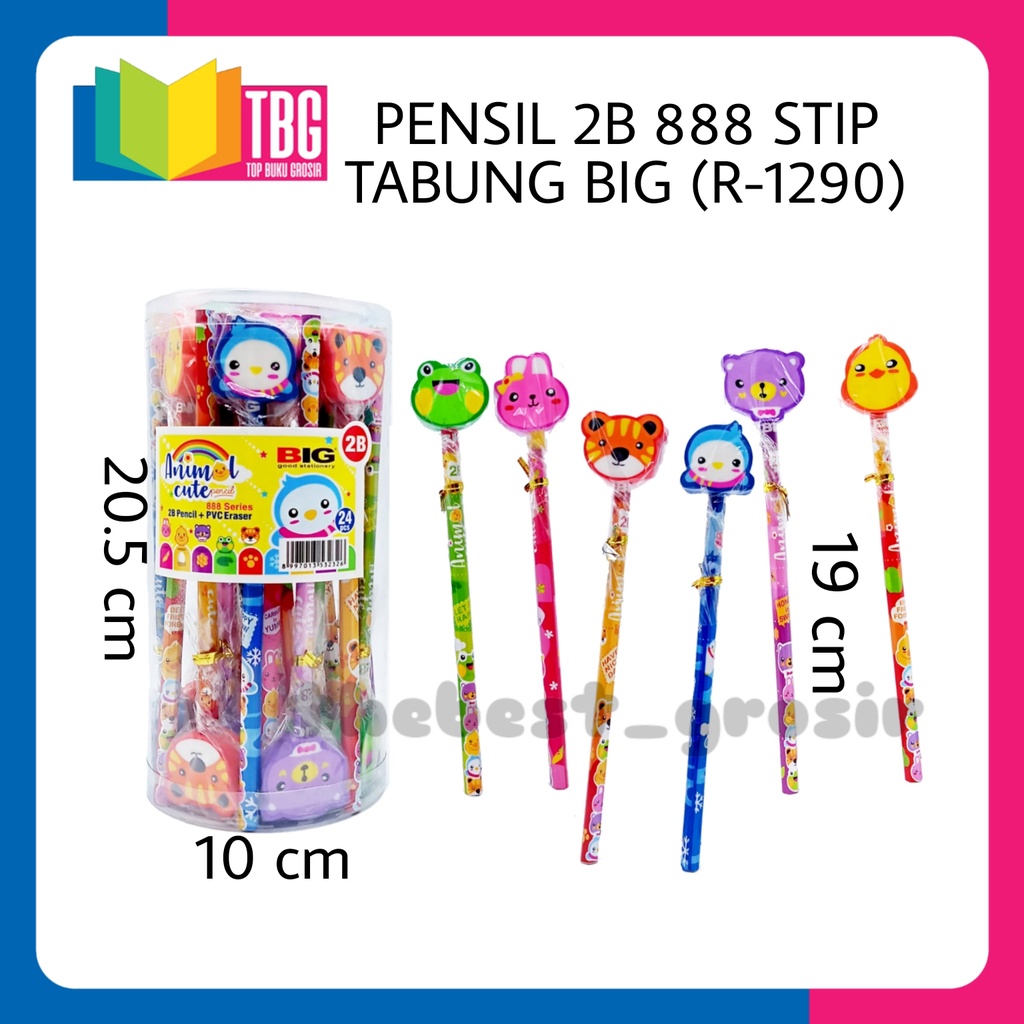 

1 POT (24 PCS) PENSIL 2B 888 STIP TABUNG BIG (R-1290) / PENSIL KAYU