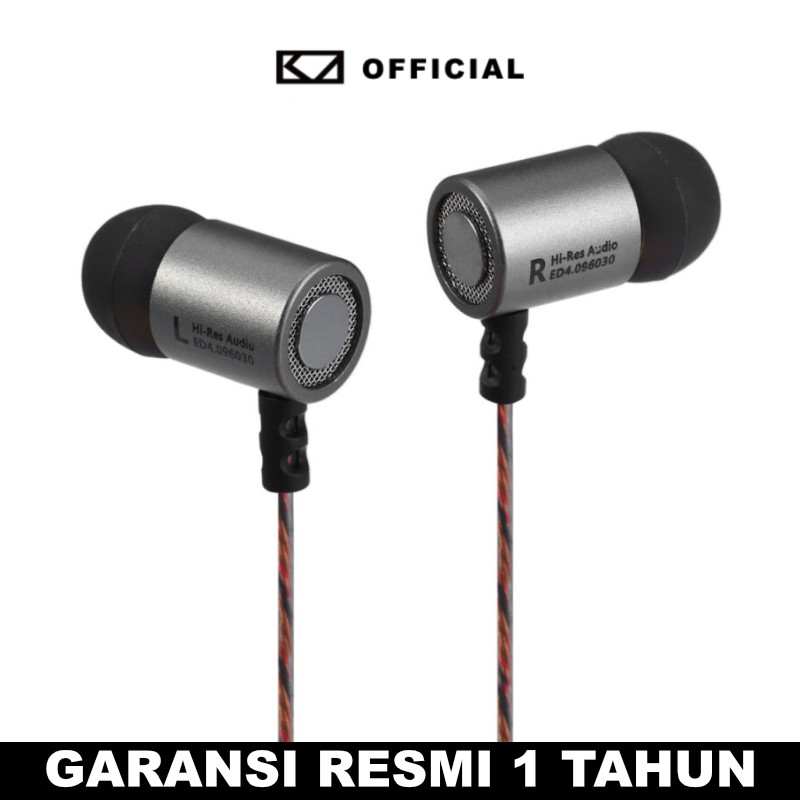 KZ ED4 with Mic 1DD Dynamic Earphone In-Ear Monitor Metal Stereo