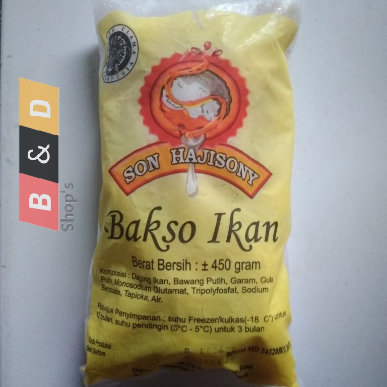 

SONY HAJI. Bakso Ikan Khas Lampung Netto 500 Gram.