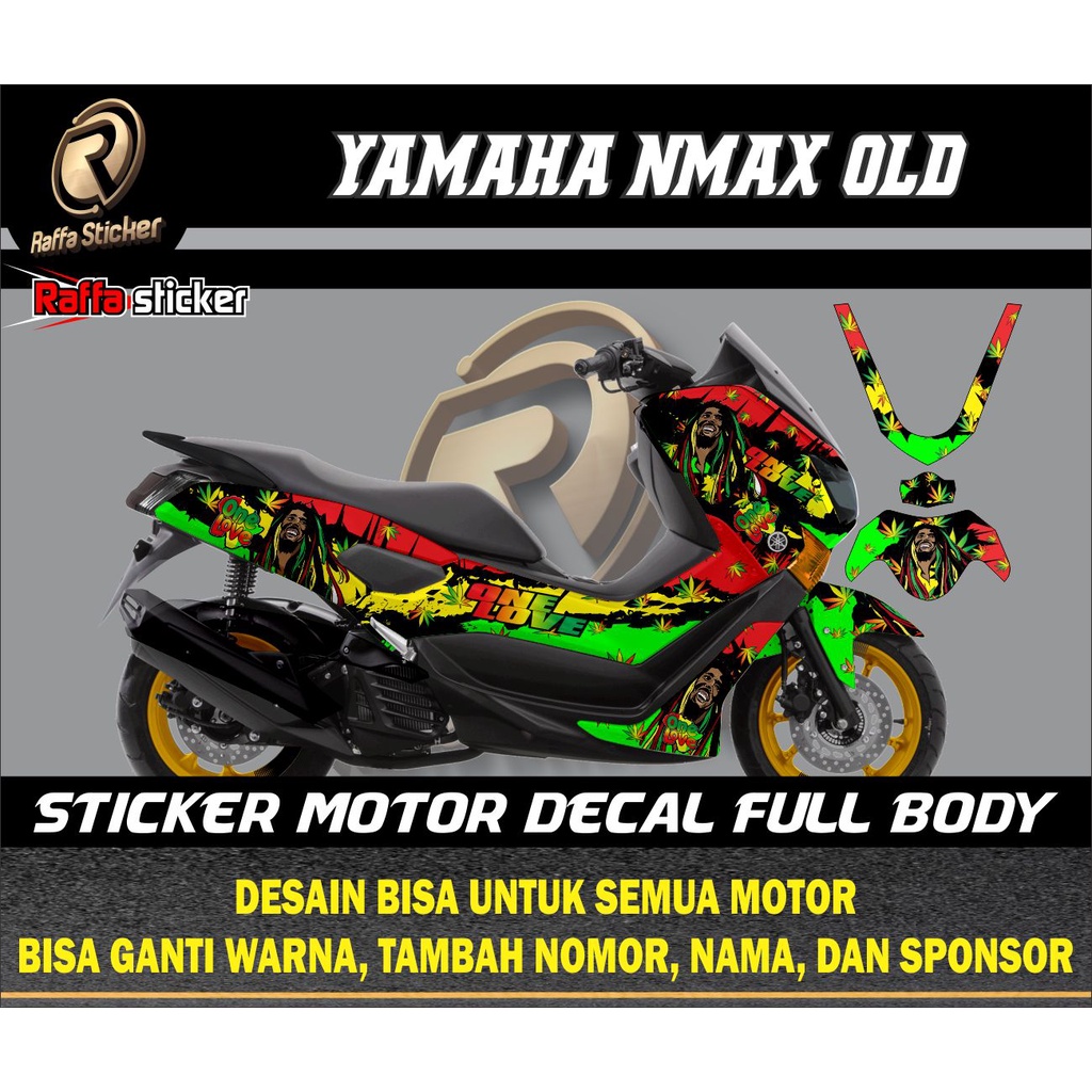 Decal nmax old full body Striping motor nmax 155 Full body Sticker motor Full Body variasi Stiker decal nmax old 155