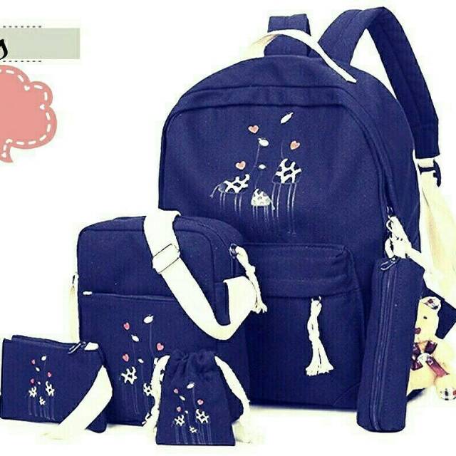 Backpack jerapah /tas Batam/tas sekolah fashion wanita modern/tas ransel murah