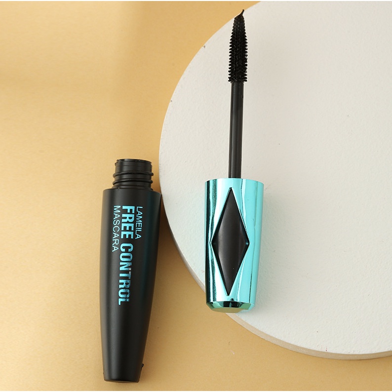 Lameila Teal &amp; Gold Mascara Long Lasting Lash Slender Curling Waterproof Maskara LA023