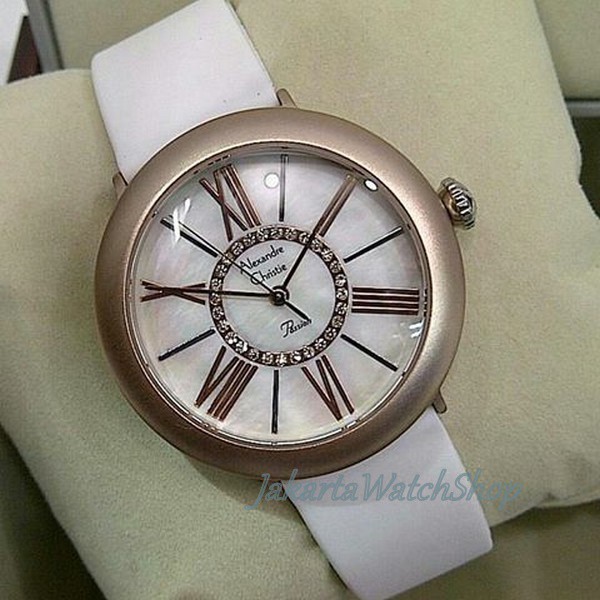 Jam Wanita Alexandre Christie 2560 LD Putih (Original)