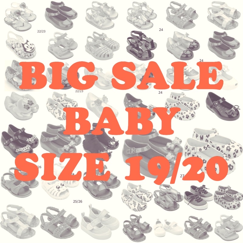 BIG SALE Mini Melissa Authentic for Newborn 19/20