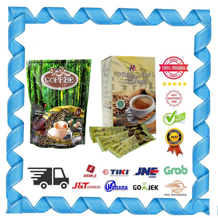 

Kopi Susu Ginseng KK White Coffee & Kopi Tongkat Ali 5 in 1 KK Indonesia Meningkatkan Stamina Kesuburan