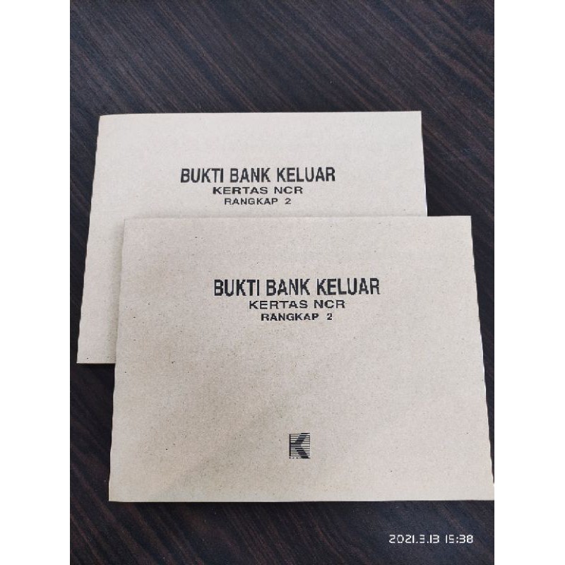 

Bukti Bank Keluar 2 Ply / Bukti Bank Keluar 1/2 folio rangkap 2