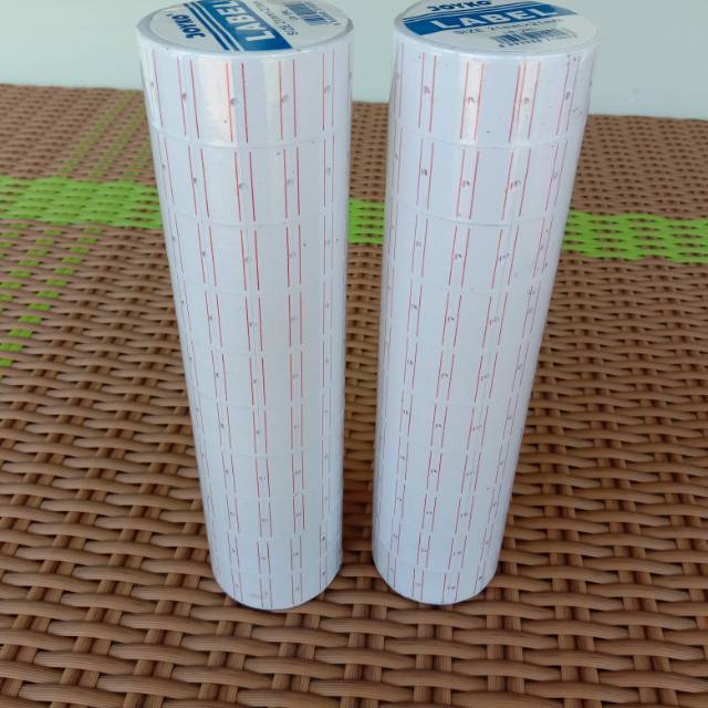 

Isi label 1 line/1 baris joyko putih dan kuning