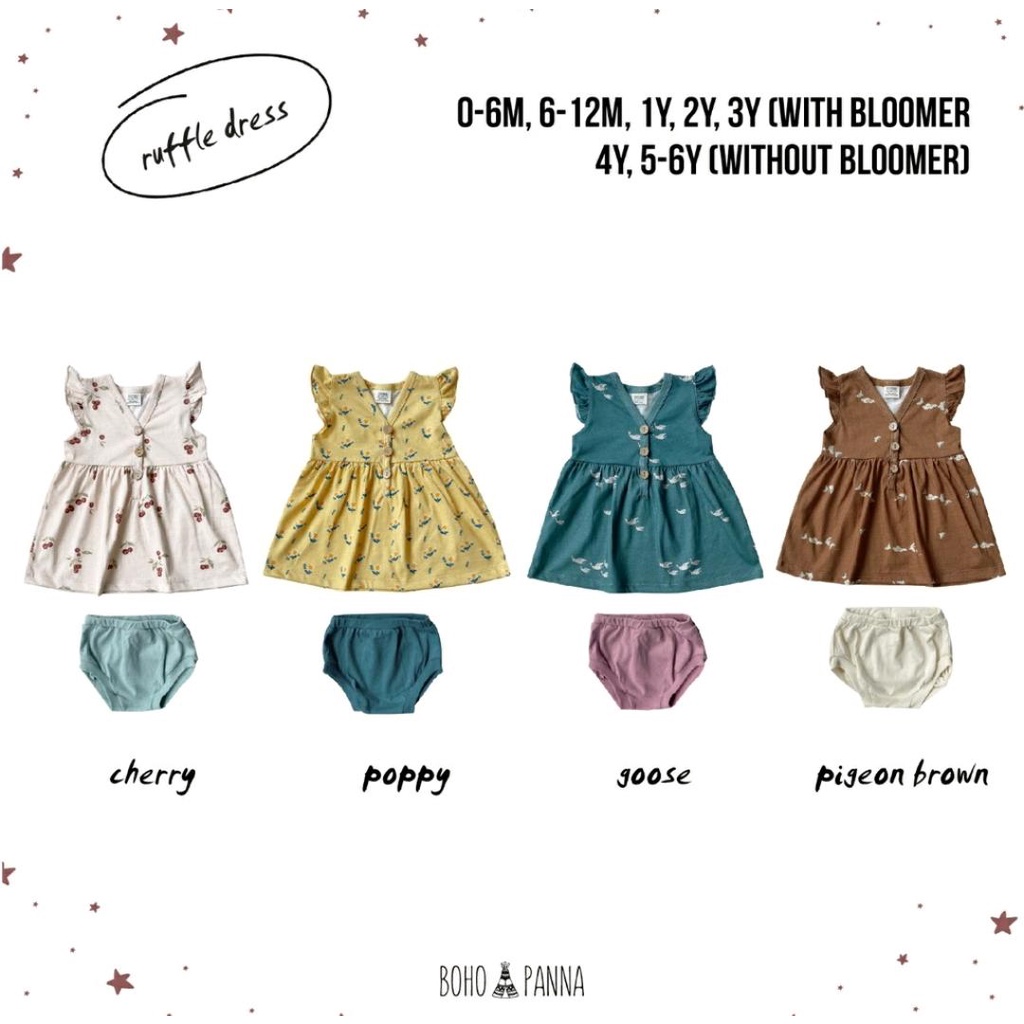 BOHOPANNA RUFFLE DRESS / DRESS BAYI