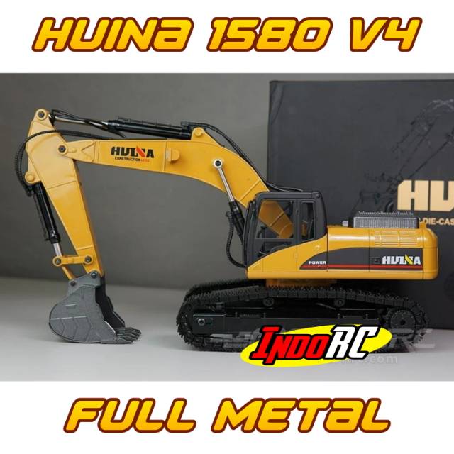 HuiNa 1580 V4 Rc Excavator 580 New Version FULL METAL