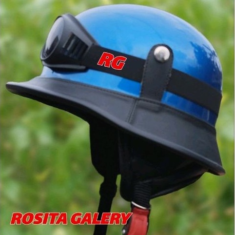 helm retro milenial nazi crazy biru glosy/helm retro/helm nazi/helm/helm chip/helm nazi biru/helm ve