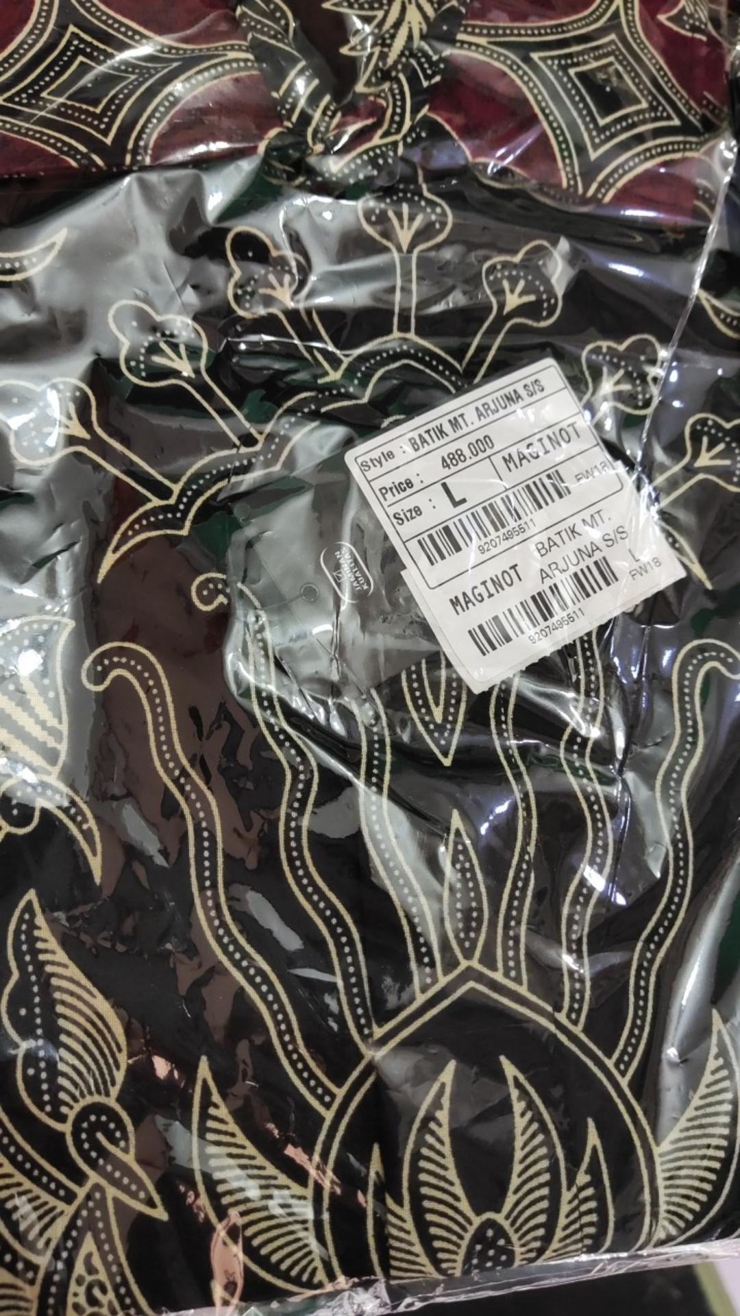 Maginot Kemeja Batik Pria Arjuna-ss Lengan Pendek