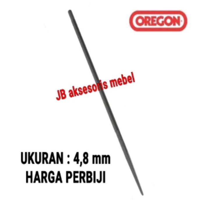 Ready Oke] Kikir Besi Bulat 8" Merk Oregon / Kikir Besi Lingkaran Kecil 4,8 Mm - 4,8 Mm