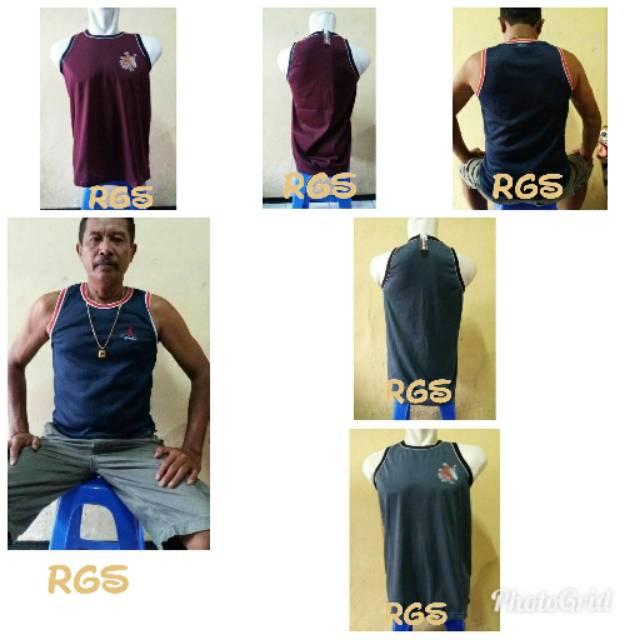 Kaos singlet pria / kaos oblong pria remaja / kaos singlet pria dewasa olahraga lari sport gym