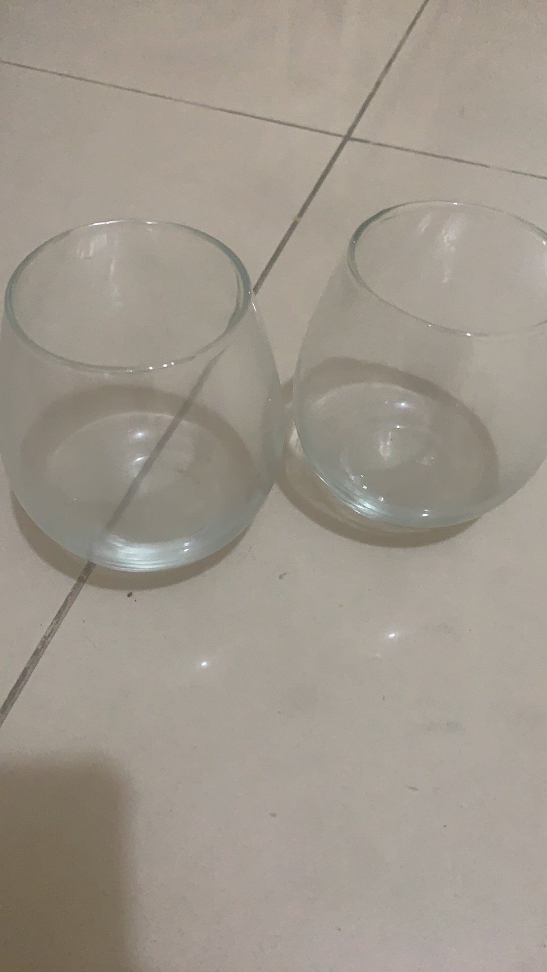  Gelas  Merry Gelas  Kaca Gelas  Wine Gelas  Stemless 