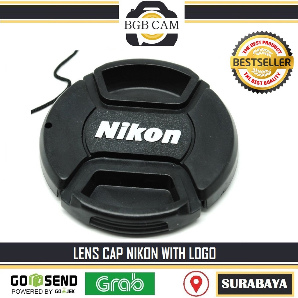 Lens cap Nikon 72 mm / Tutup Lensa kamera diameter 72mm with LOGO