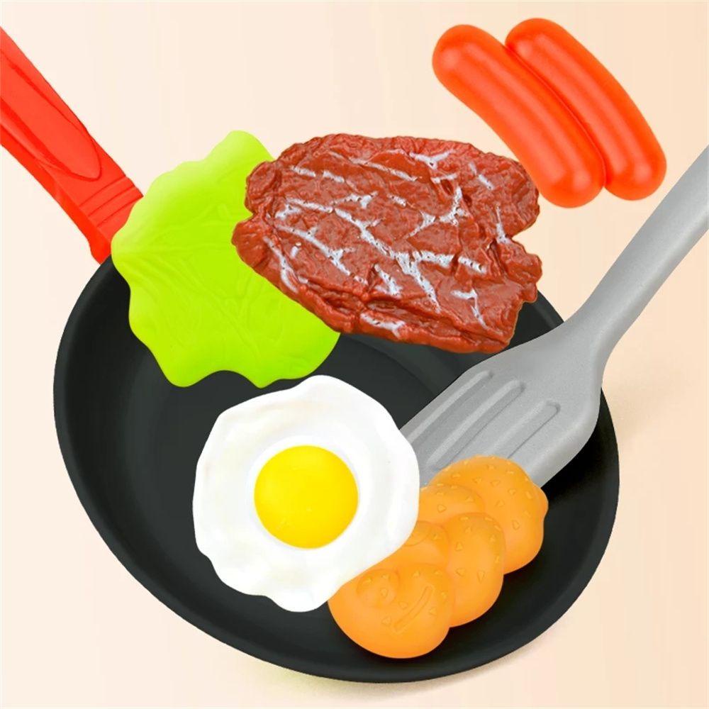 R-flower 8Pcs / Set Mainan Simulasi Hot Dog / Steak / Sayuran Untuk Anak Bermain Peran