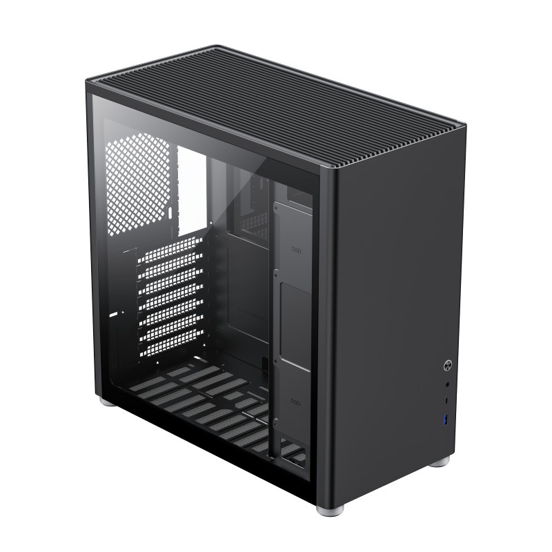 Casing Komputer GameMax Spark Pro Black ATX Gaming PC Case