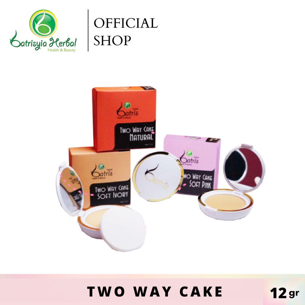 Batrisyia TWC (Two Way Cake) / Bedak Padat Compact Batrisyia Herbal