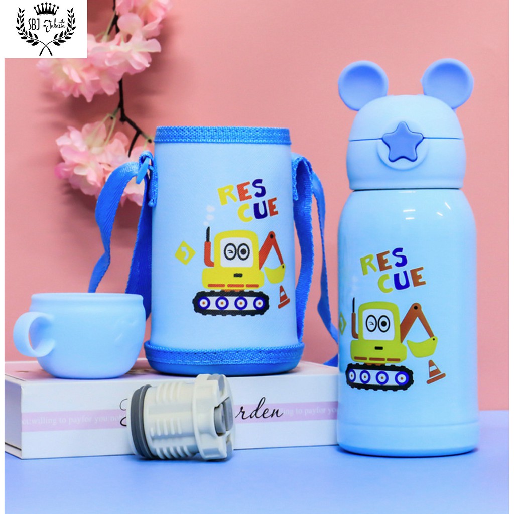 Botol minum Termos 316 Stainless Steel Diller DUAL CAP dengan TAS