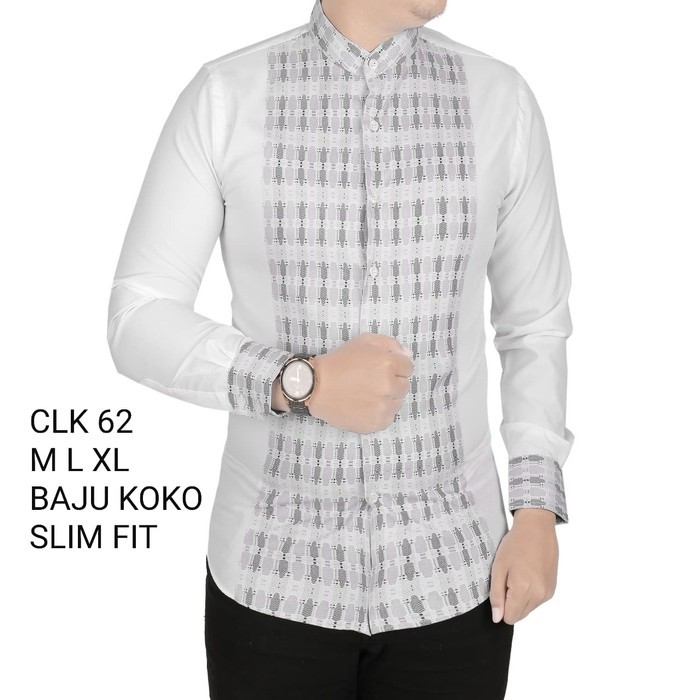 BAJU KOKO PRIA SLIM FIT / KEMEJA KOKO PRIA SLIM FIT CLK27