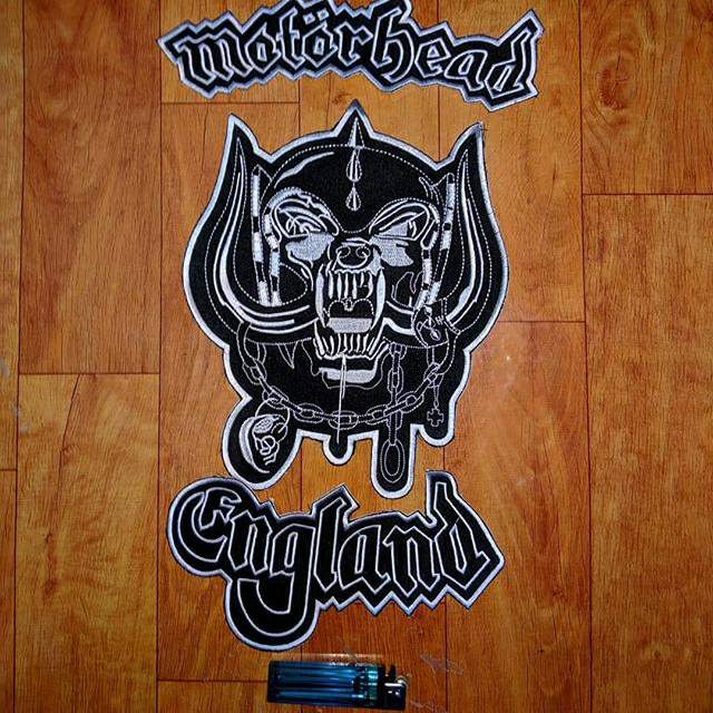 Backpatch emblem bordir Motorhead 1set